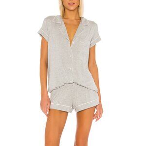 eberjey Gisele Pajama Set short sleeve shorts womens Gray (xlarge) loungewear